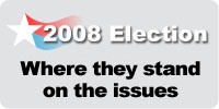 Popup: Where the candidates stand on the issues
